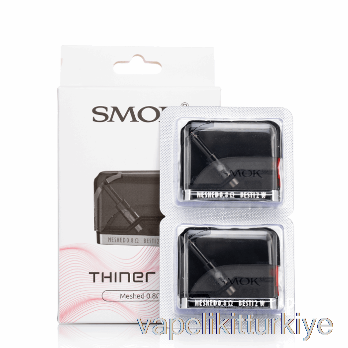 Vape Likit Smok Daha Ince Yedek Bölmeler 0.8ohm örgülü Bölmeler